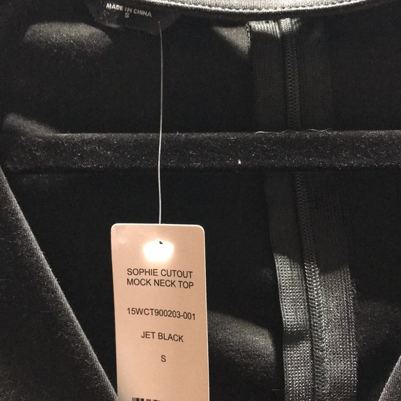Bebe sophie cutout mock neck top - Picture 3 of 5